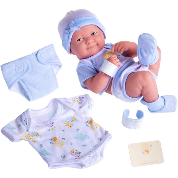 Лялька пупс Ла Ньюборн Хлопчик La Newborn Nursery Layette Baby Smiling Boy JC Toys (18551А)