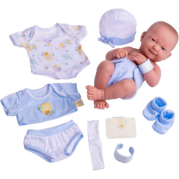 Лялька пупс Ла Ньюборн Хлопчик La Newborn Nursery Layette Baby Smiling Boy JC Toys (18551А)