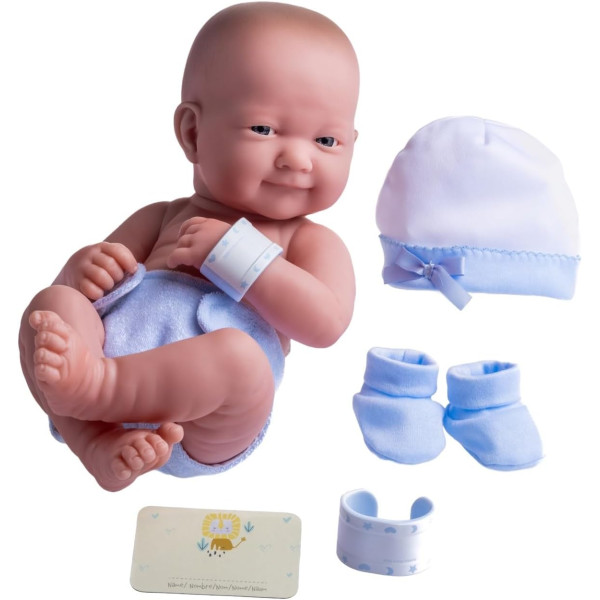 Лялька пупс Ла Ньюборн Хлопчик La Newborn Nursery Layette Baby Smiling Boy JC Toys (18551А)