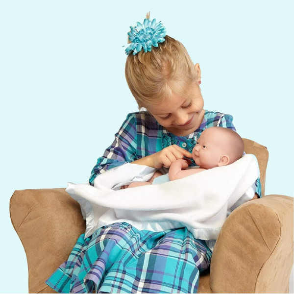 Лялька пупс Ла Ньюборн Хлопчик La Newborn Nursery Layette Baby Smiling Boy JC Toys (18551А)
