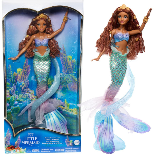 Лялька Дісней Аріель Русалонька Disney The Little Mermaid Deluxe Mermaid Ariel Mattel (HNF42)