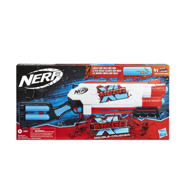 Бластер Нерф Мега ХЛ Подвійний руйнівник Nerf Mega XL Double Crusher Blaster Hasbro (F1593)