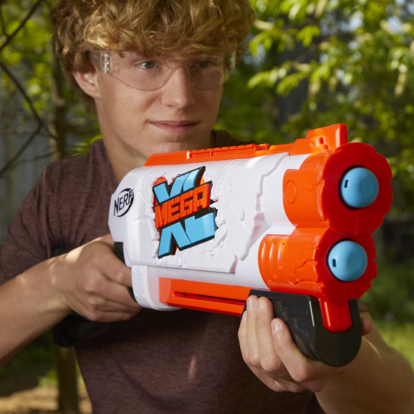 Бластер Нерф Мега ХЛ Подвійний руйнівник Nerf Mega XL Double Crusher Blaster Hasbro (F1593)
