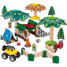 Дерев'яний конструктор Кемпінг Fisher-Price Wonder Makers Design System Soft Slumber Campground (GFJ10)