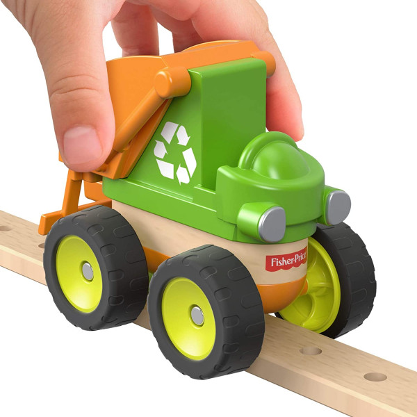 Дерев'янний конструктор Центр переробки Fisher Price Wonder Makers System Design Lift Sort Recycling Center (GFJ12)
