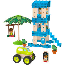 Дерев'яний конструктор Пляжний Бунгало Fisher-Price Wonder Makers Design System Beach Bungalow (GFJ13)