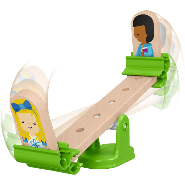 Дерев'яний конструктор Шкільный двір Fisher-Price Wonder Makers Design System Slide & Ride Schoolyard (GGV82)