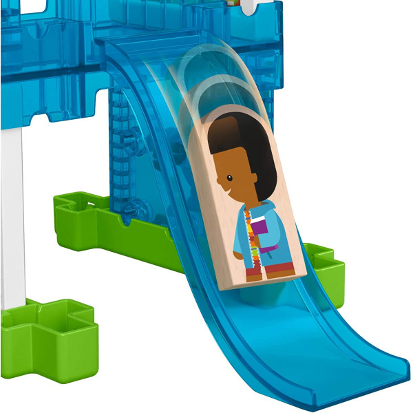 Дерев'яний конструктор Шкільный двір Fisher-Price Wonder Makers Design System Slide & Ride Schoolyard (GGV82)