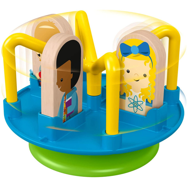 Дерев'яний конструктор Шкільный двір Fisher-Price Wonder Makers Design System Slide & Ride Schoolyard (GGV82)