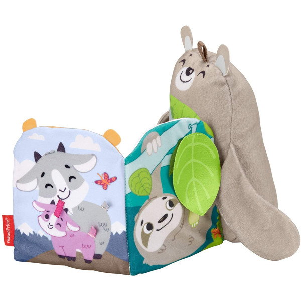 М'яка іграшка Развиваюча книжка Фішер-Прайс Лісові друзі Fisher-Price Sit and Snuggle Activity Book (GJD37)