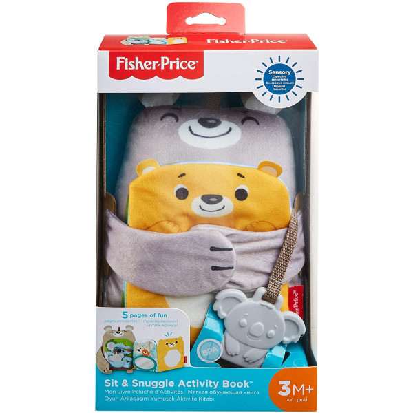 М'яка іграшка Развиваюча книжка Фішер-Прайс Лісові друзі Fisher-Price Sit and Snuggle Activity Book (GJD37)