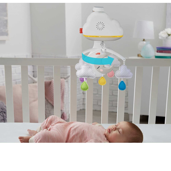 Мобіль нічник Фішер Прайс Заспокійливі хмаринки Fisher-Price Calming Clouds Mobile Soother Crib Toy Nursery Sound Machine (GRP99)