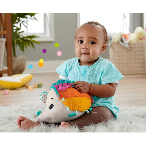 М'яка іграшка Кольоровий їжачок Фішер-Прайс Fisher-Price Cuddle n' Snuggle Hedgehog Plush Toy (HBP42)