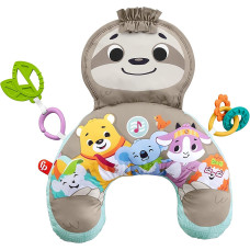 М'яка подушка для гри на животику Веселий лінивець Фішер-Прайс Fisher-Price Music & Vibe Sloth Wedge Tummy Time Baby Toy (GRR01)