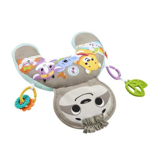 М'яка подушка для гри на животику Веселий лінивець Фішер-Прайс Fisher-Price Music & Vibe Sloth Wedge Tummy Time Baby Toy (GRR01)
