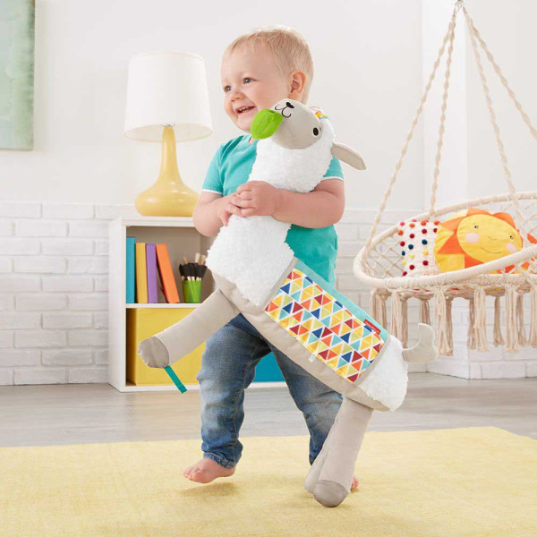 М'яка іграшка для гри на животику Лама Фішер-Прайс Fisher-Price Grow-with-Me Tummy Time Plush Llama Baby Toy (GLK39)