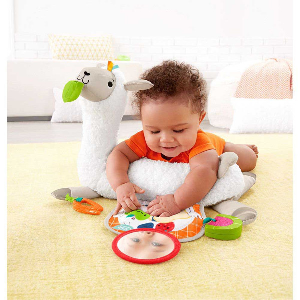 М'яка іграшка для гри на животику Лама Фішер-Прайс Fisher-Price Grow-with-Me Tummy Time Plush Llama Baby Toy (GLK39)