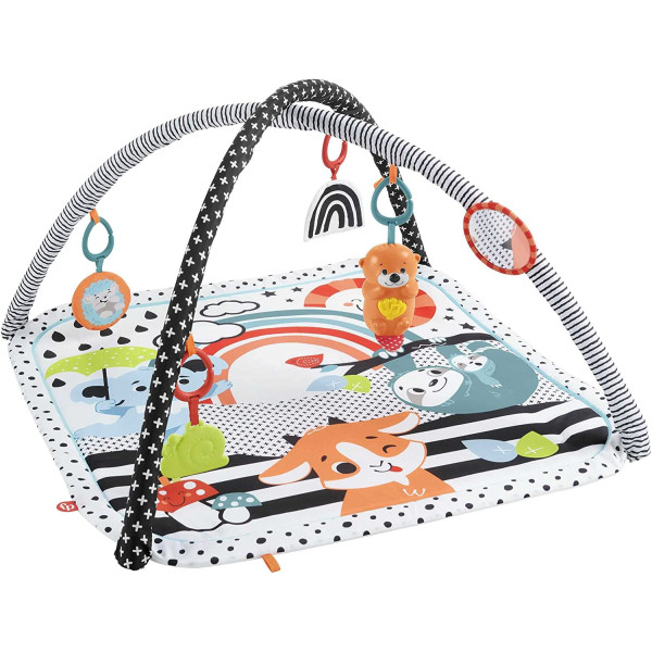 Ігровий розвиваючий килимок 3 в 1 Фішер прайс Веселі розваги Fisher-Price 3-in-1 Music, Glow and Grow Gym (HBP41)