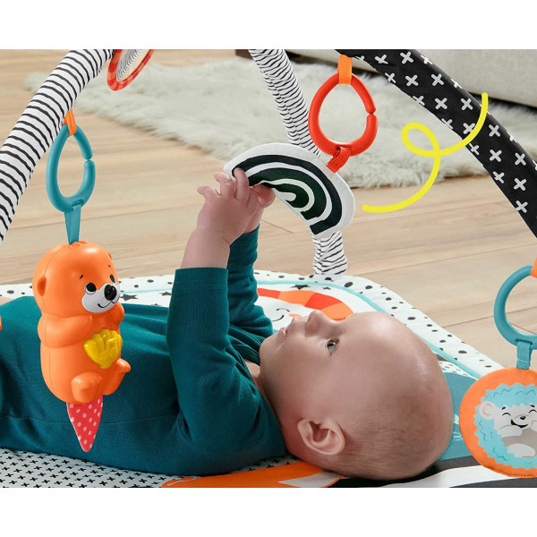 Ігровий розвиваючий килимок 3 в 1 Фішер прайс Веселі розваги Fisher-Price 3-in-1 Music, Glow and Grow Gym (HBP41)