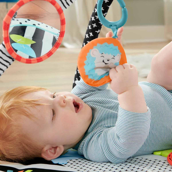 Ігровий розвиваючий килимок 3 в 1 Фішер прайс Веселі розваги Fisher-Price 3-in-1 Music, Glow and Grow Gym (HBP41)
