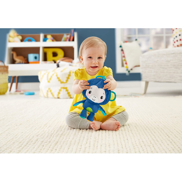 Підвіска - іграшка на дитячу коляску Фішер-Прайс Мавпеня Fisher-Price Activity Monkey and Ball (GRR32)