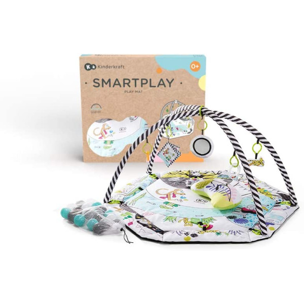 Ігровий розвивальний килимок 2 в 1 Kinderkraft Smartplay Play Mat (KKZSMART000000)