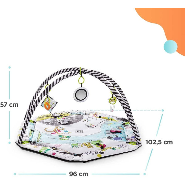 Ігровий розвивальний килимок 2 в 1 Kinderkraft Smartplay Play Mat (KKZSMART000000)