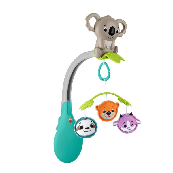 Заспокійливий Мобіль 2 в 1 Фішер прайс Веселі Звірята Fisher-Price 3 in 1 Mobil Koala (HGB90)