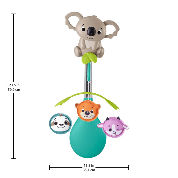 Заспокійливий Мобіль 2 в 1 Фішер прайс Веселі Звірята Fisher-Price 3 in 1 Mobil Koala (HGB90)