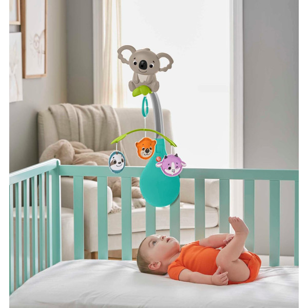 Заспокійливий Мобіль 2 в 1 Фішер прайс Веселі Звірята Fisher-Price 3 in 1 Mobil Koala (HGB90)