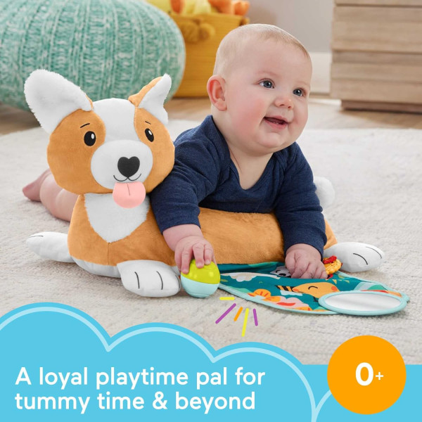 М'яка іграшка для гри на животику Цуценя 3 в 1 Фішер-Прайс Fisher-Price 3-in-1 Plush Puppy Tummy Wedge (HJW10)