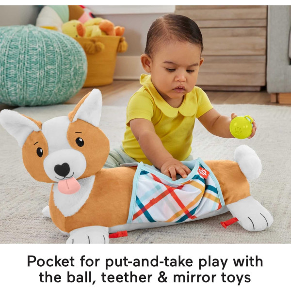 М'яка іграшка для гри на животику Цуценя 3 в 1 Фішер-Прайс Fisher-Price 3-in-1 Plush Puppy Tummy Wedge (HJW10)