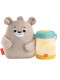 Музичний нічник-проектор Фішер Прайс 3 в 1 Ведмежа з ліхтариком Fisher-Price Baby Bear Firefly Soother (GRR00)