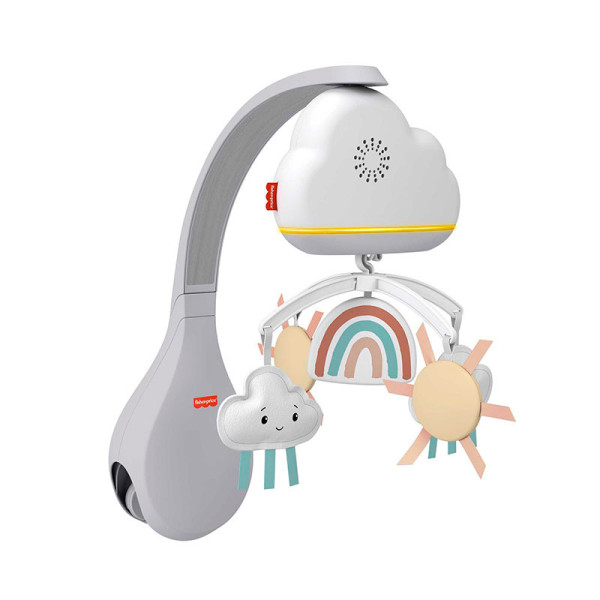 Мобіль нічник 2 в 1 Фішер прайс Грайливі хмаринки Fisher-Price Rainbow Showers to Bedside Mobile (HBP40)