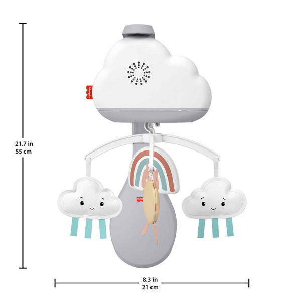 Мобіль нічник 2 в 1 Фішер прайс Грайливі хмаринки Fisher-Price Rainbow Showers to Bedside Mobile (HBP40)