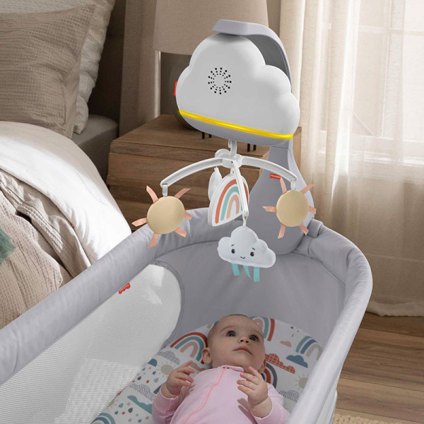 Мобіль нічник 2 в 1 Фішер прайс Грайливі хмаринки Fisher-Price Rainbow Showers to Bedside Mobile (HBP40)