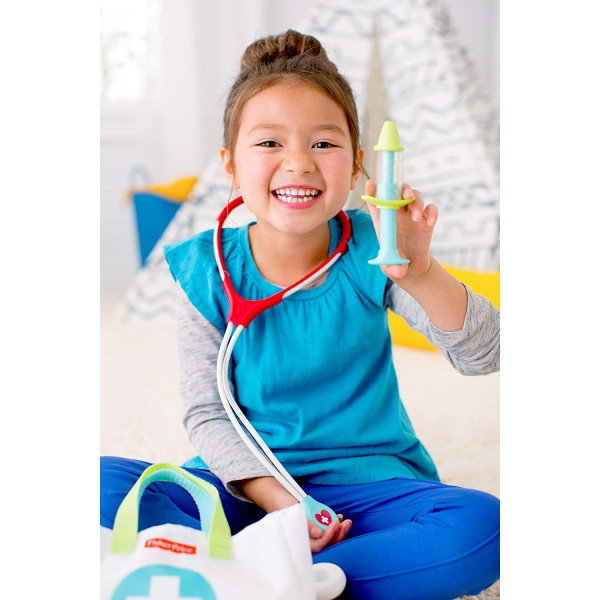 Ігровий набір Фішер Прайс Набір лікаря Fisher-Price Medical Kit Preschool Pretend Doctor Playset (DVH14)