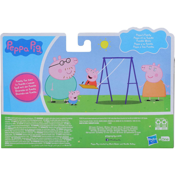 Набір з 4 фігурок Сім'я Свинки Пеппи Peppa Pig Adventures Peppa's Family Figures Hasbro (F2190)
