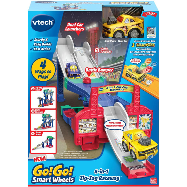 Траса для перегонів 4 в 1 Зіг-Заг Вітеч VTech Go! Go! Smart Wheels 4-in-1 Zig-Zag Raceway (80-556500)