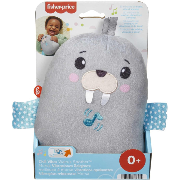 М'яка музична іграшка Морж Фішер Прайс Fisher-Price Chill Vibes Walrus Soother (GRT91)