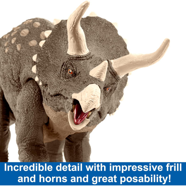 Динозавр Трицератопс Світ Юрського Періоду Jurassic World Habitat Defender Triceratops Dinosaur Mattel (HPP88)