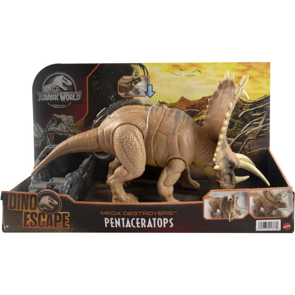Динозавр Пентацератопс Світ Юрського Періоду Jurassic World Mega Destroyers Pentaceratops Dinosaur Mattel (HCM05)