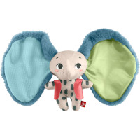 М'яка іграшка Слоненя Фішер-Прайс Fisher-Price Baby Sensory Toy Planet Friends All Ears Lovey Plush Elephan (HKD63)