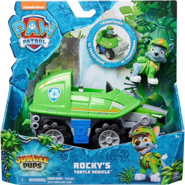Щенячий патруль у Джунглях Автомобіль черепаха Роккі Paw Patrol Jungle Pups Rocky Snapping Turtle Vehicle Spin Master  (6067763)