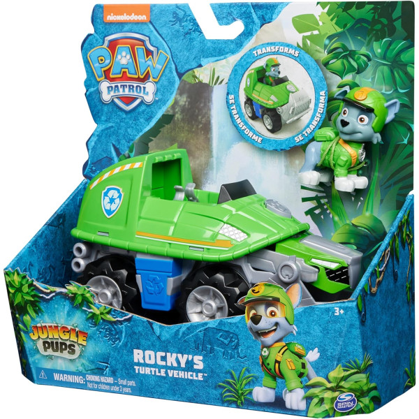 Щенячий патруль у Джунглях Автомобіль черепаха Роккі Paw Patrol Jungle Pups Rocky Snapping Turtle Vehicle Spin Master  (6067763)
