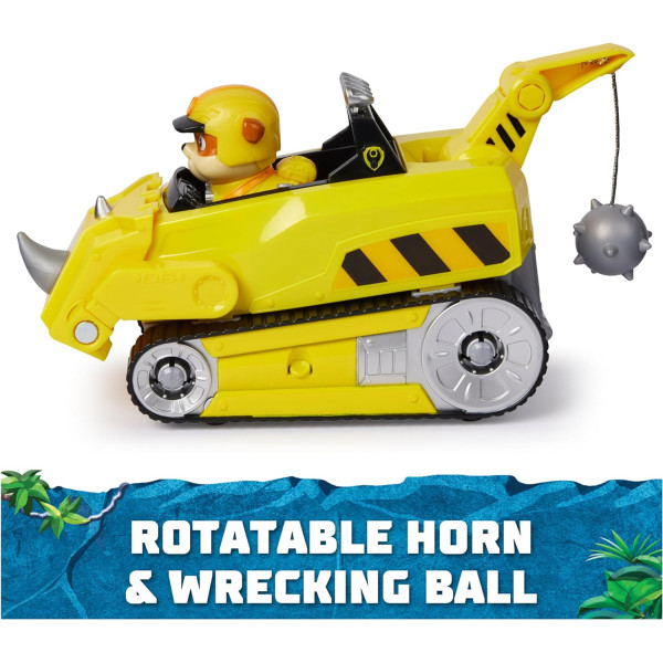 Щенячий патруль у Джунглях Автомобіль носоріг Здорованя Paw Patrol Jungle Pups Rubble Rhino Vehicle Spin Master  (6067761)