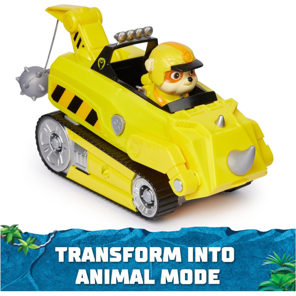 Щенячий патруль у Джунглях Автомобіль носоріг Здорованя Paw Patrol Jungle Pups Rubble Rhino Vehicle Spin Master  (6067761)