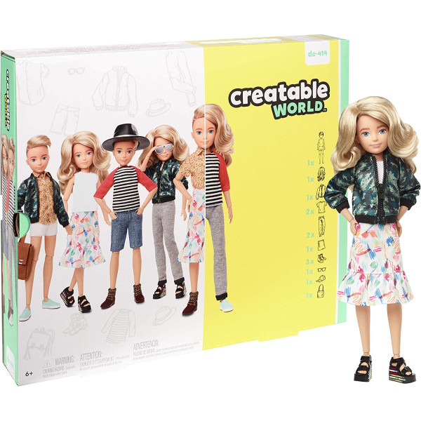 Лялька Творимий світ, світле хвилясте волосся Creatable World Deluxe, Blonde Wavy Hair (GGT67)