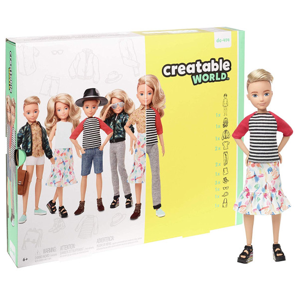 Лялька Творимий світ, світле хвилясте волосся Creatable World Deluxe, Blonde Wavy Hair (GGT67)