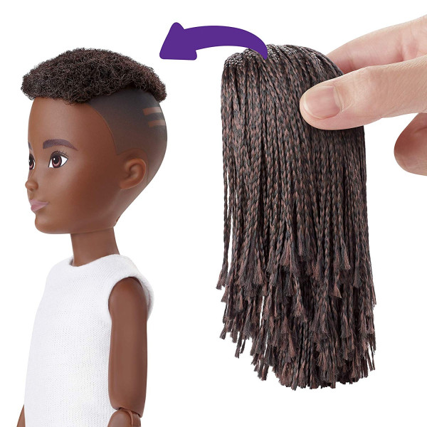 Лялька Творимий світ, чорняві афрокоси Creatable World Deluxe, Black Braided Hair (GGG55)